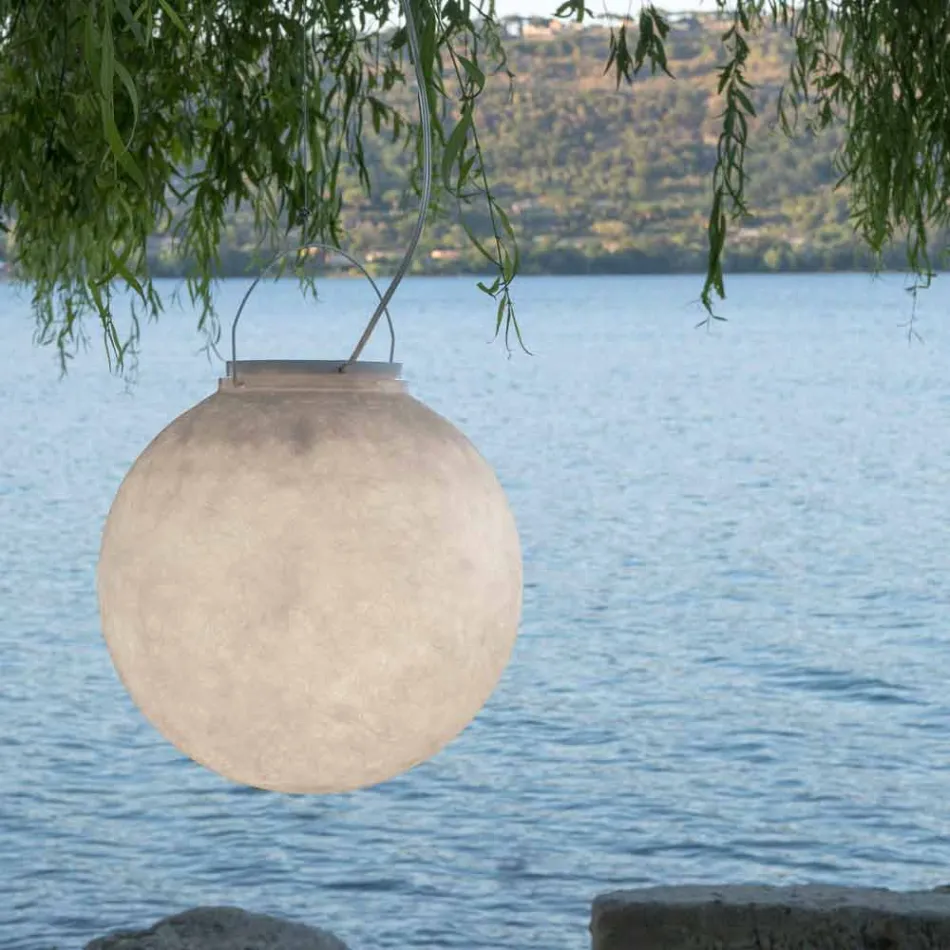 In-es.artdesign Luna Out suspension outdoor lamp in nebulite Viadurini
