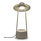 Outdoor Lamp with Planter in Clay, Aluminium and Brass - Cappello Viadurini