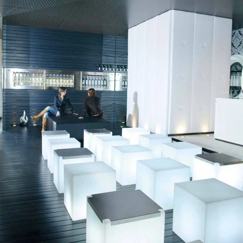 Bright Slide Cube design outdoor lamp produced in Italy Viadurini