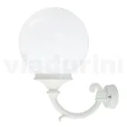 Outdoor Lamp in White Aluminium with Opal Acrylic Sphere - Trovabianco Viadurini
