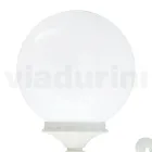 Outdoor Lamp in White Aluminium with Opal Acrylic Sphere - Trovabianco Viadurini