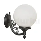 Outdoor Lamp in Aluminium with Opal Acrylic Sphere - Trovaanthracite Viadurini