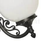 Outdoor Lamp in Aluminium with Opal Acrylic Sphere - Trovaanthracite Viadurini