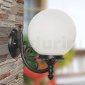 Outdoor Lamp in Aluminium with Opal Acrylic Sphere - Trovaanthracite