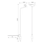 Outdoor Lamp in Enamelled Tuscan Majolica Made in Italy - Uccellino Viadurini