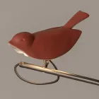 Outdoor Lamp in Enamelled Tuscan Majolica Made in Italy - Uccellino Viadurini