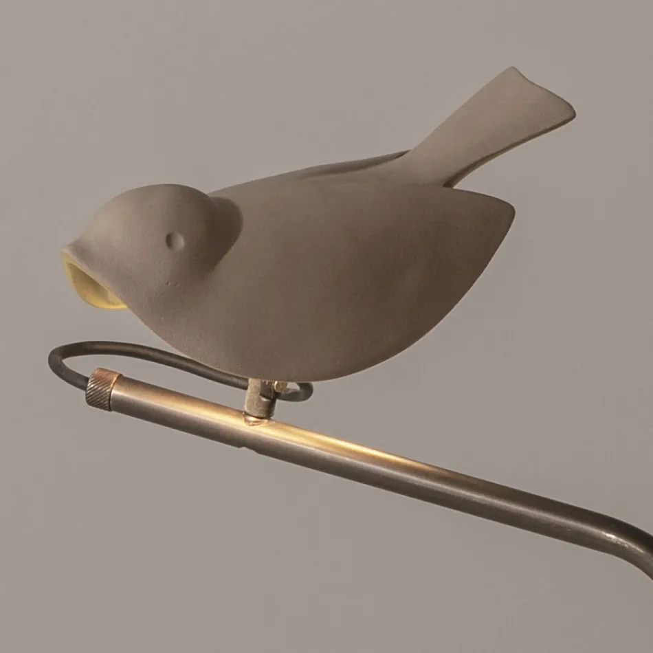 Outdoor Lamp in Enamelled Tuscan Majolica Made in Italy - Uccellino Viadurini