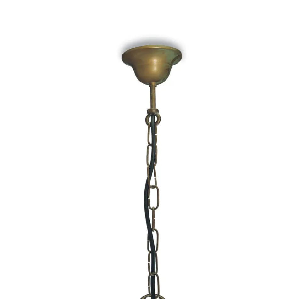 Outdoor Lamp in Brass, Glass and IP44 Made in Italy - Drago Viadurini