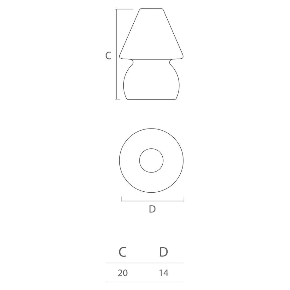 Outdoor Lamp in Polyethylene RGB LED Light Made in Italy - Marisol Viadurini
