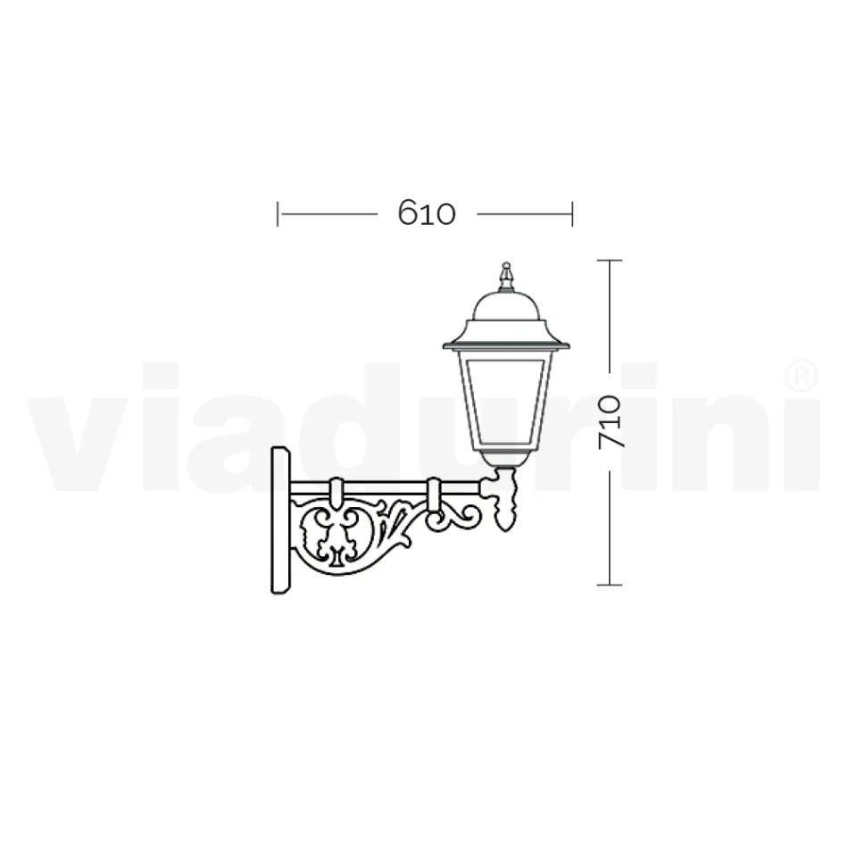 Outdoor Lamp in Glass and Aluminium in 5 Different Finishes - Alchemist Viadurini
