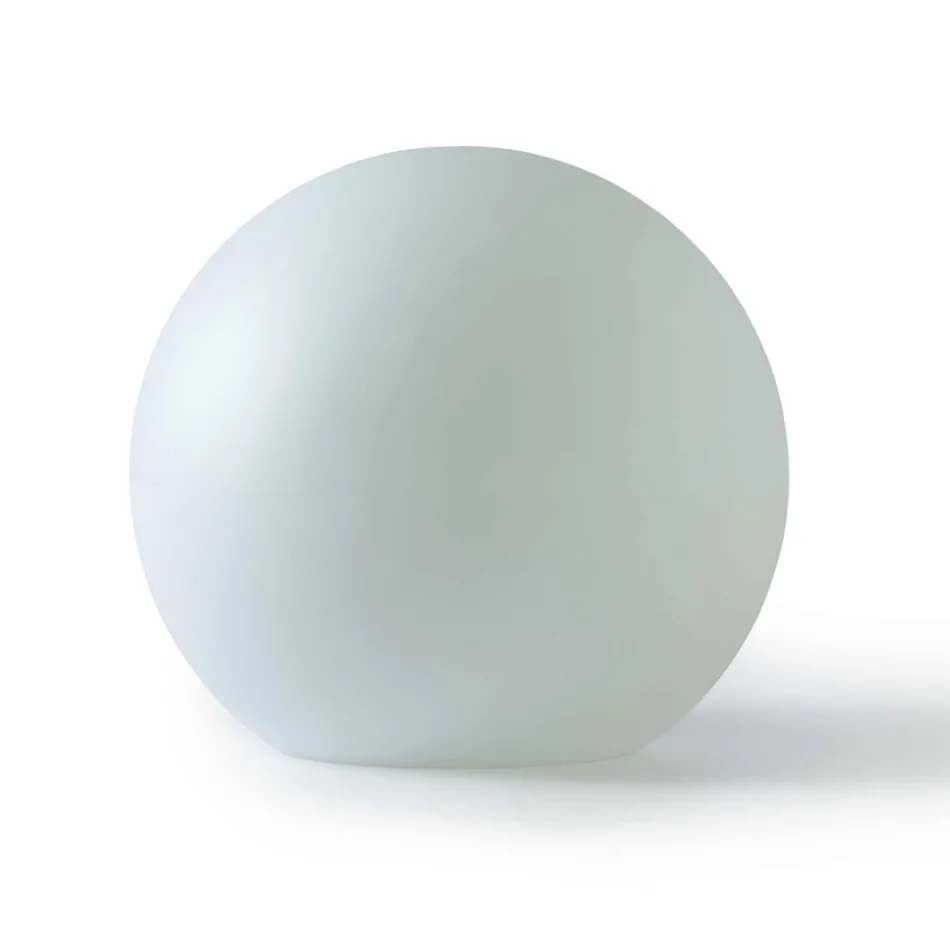 Spherical Outdoor Lamp in White Polyethylene Made in Italy - Nelida Viadurini