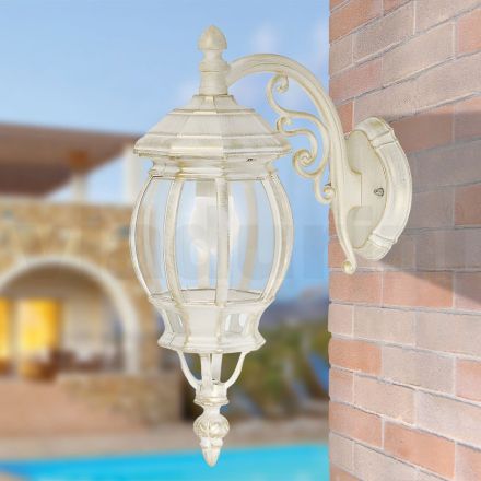 Vintage Style Outdoor Lamp in White Aluminium Made in Italy - Dodo Viadurini