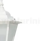 Vintage Outdoor Lamp in White Aluminium Made in Italy - Terella Viadurini