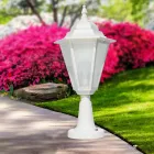 Vintage Outdoor Lamp in White Aluminium Made in Italy - Terella Viadurini