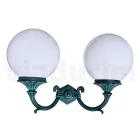 Garden Lamp with 2 Acrylic Lights and Aluminium Structure - Trovanero Viadurini