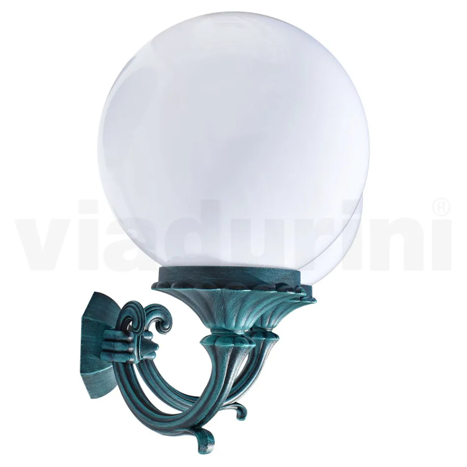 Garden Lamp with 2 Acrylic Lights and Aluminium Structure - Trovanero Viadurini