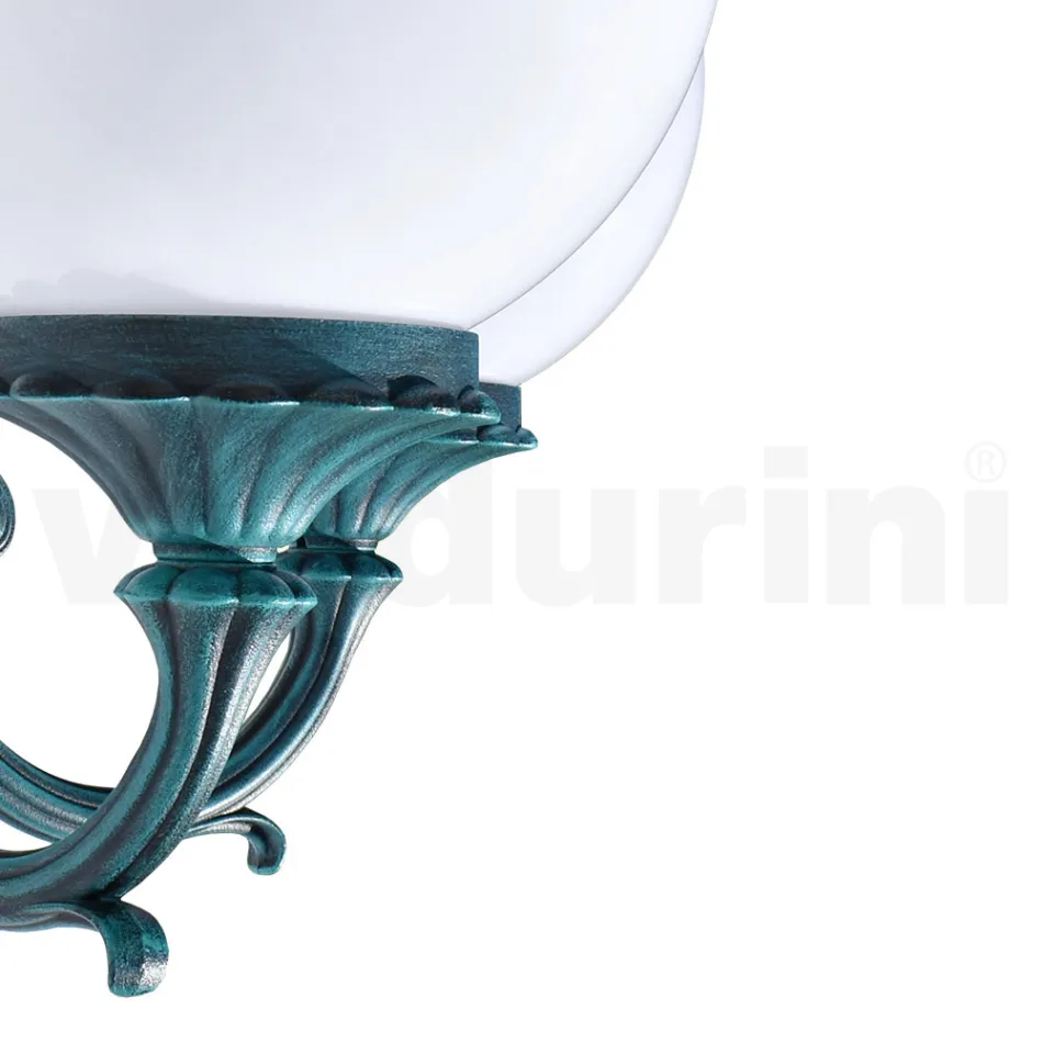 Garden Lamp with 2 Acrylic Lights and Aluminium Structure - Trovanero Viadurini