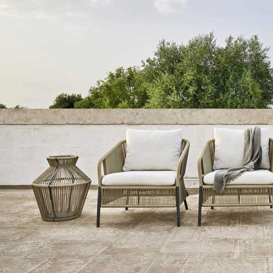 Fibre and Aluminium Garden Lamp Made in Italy - Cricket by Varaschin Viadurini