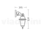 Garden Lamp in Anthracite Aluminium and Sandblasted Glass - Elric Viadurini