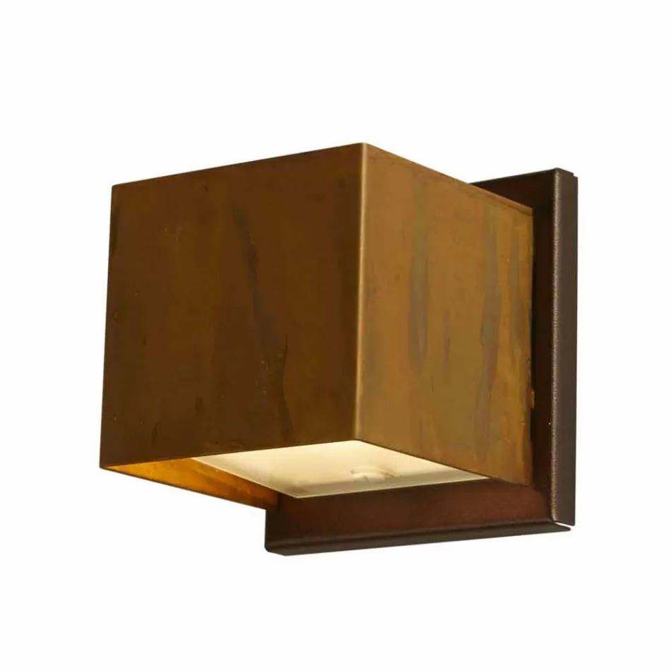 Designer wall lamp in brass and steel Ø11xh.11xsp.10 cm Venere Viadurini