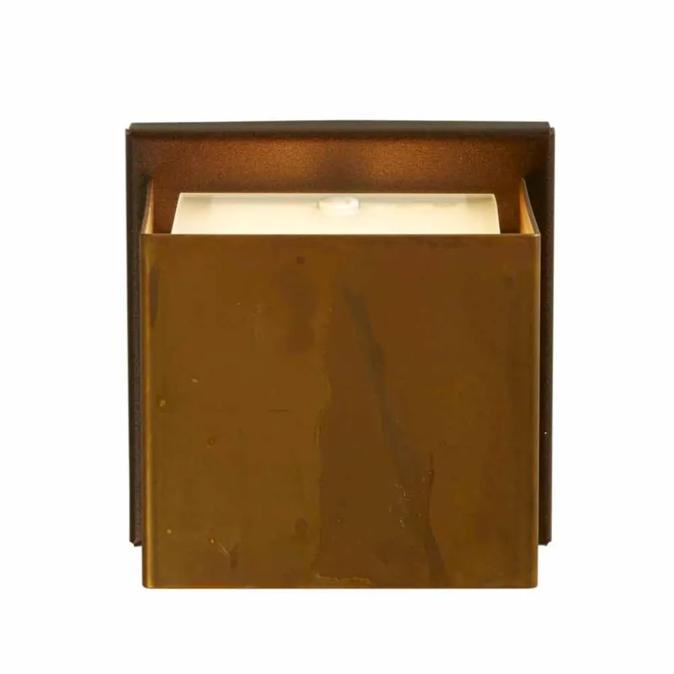 Designer wall lamp in brass and steel Ø11xh.11xsp.10 cm Venere Viadurini