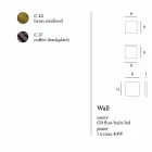 Designer wall lamp in brass and steel Ø11xh.11xsp.10 cm Venere Viadurini