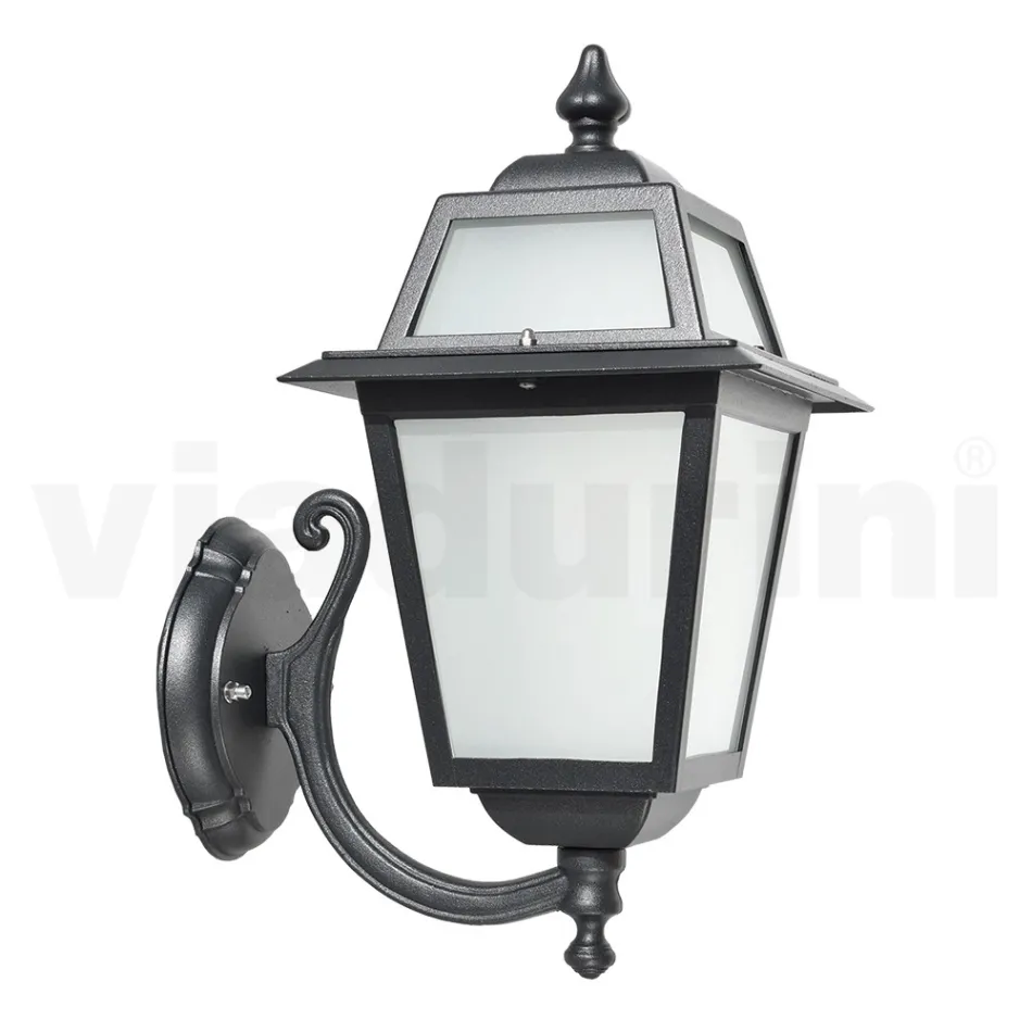 Outdoor Wall Lamp in Die-Cast Aluminium and Glass Made in Italy - Elric Viadurini