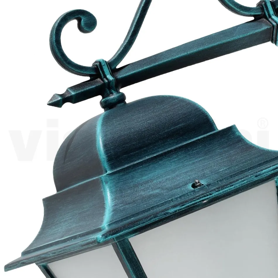Outdoor Wall Lamp in Aluminium and Sandblasted Glass - Alchemist Viadurini