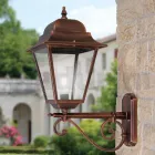Outdoor Wall Lamp in Aluminium and Transparent Glass - Alchemist Viadurini