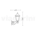 Outdoor Wall Lamp in Aluminium and Transparent Glass - Alchemist Viadurini