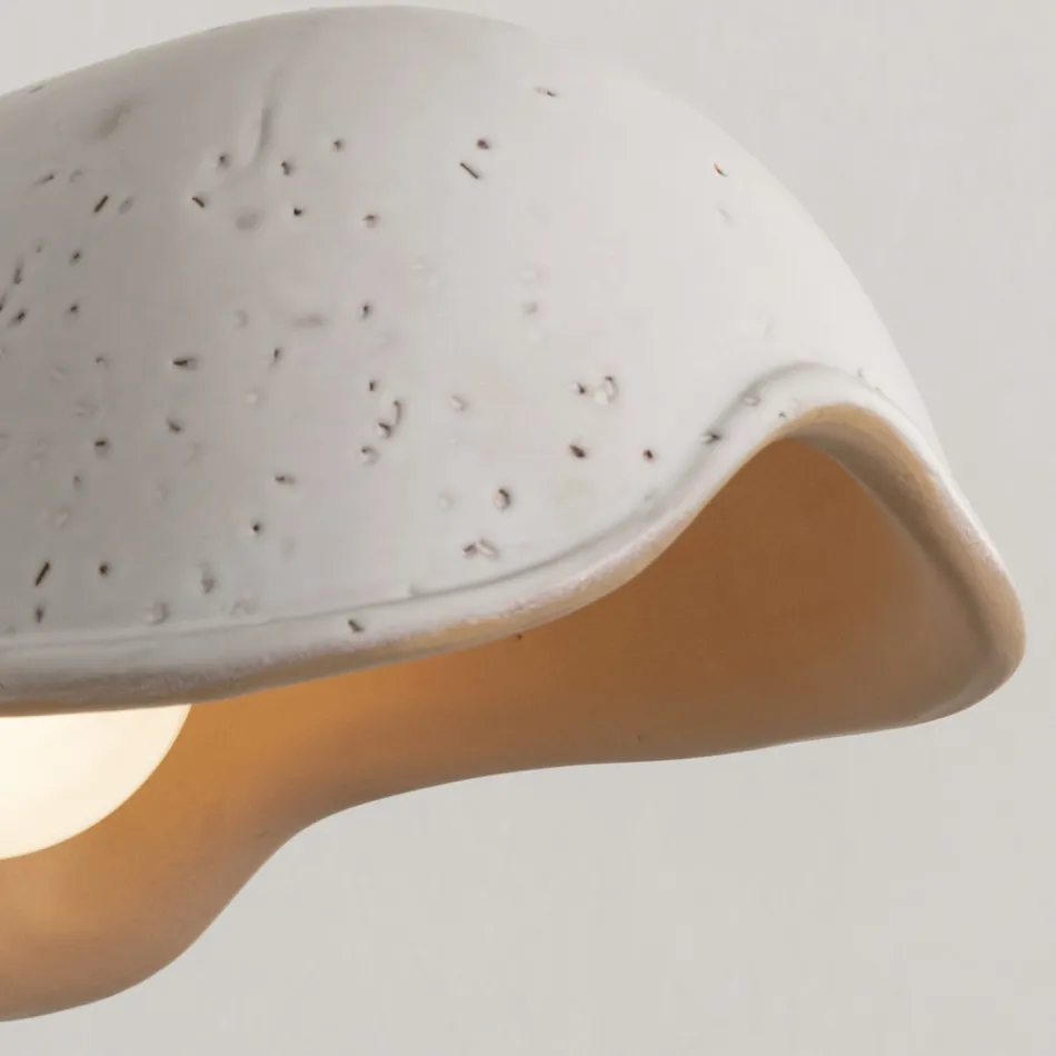 Handcrafted Wall Lamp in Tuscan Majolica Made in Italy - Toscot Bistrò Viadurini