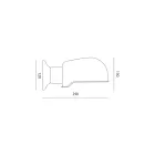 Handcrafted Wall Lamp in Tuscan Majolica Made in Italy - Toscot Bistrò Viadurini