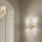 Handmade Venetian Glass Wall Lamp Made in Italy - Graham Viadurini