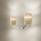 Handmade Venetian Glass Wall Lamp Made in Italy - Graham Viadurini