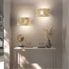 Handcrafted Wall Lamp in Blown and Decorated Venetian Glass - Mary Viadurini