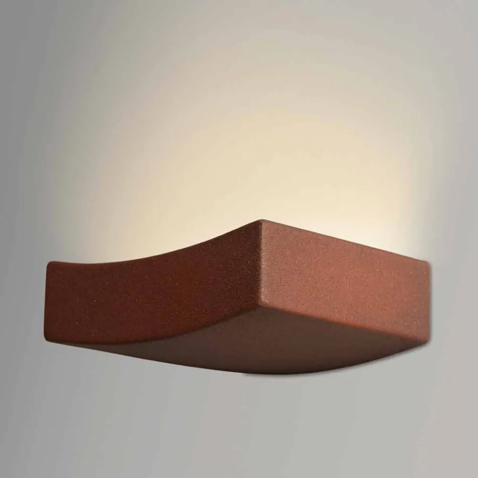 Modern design wall lamp in steel Ø13xh.3,5xsp.10 cm Osea Viadurini