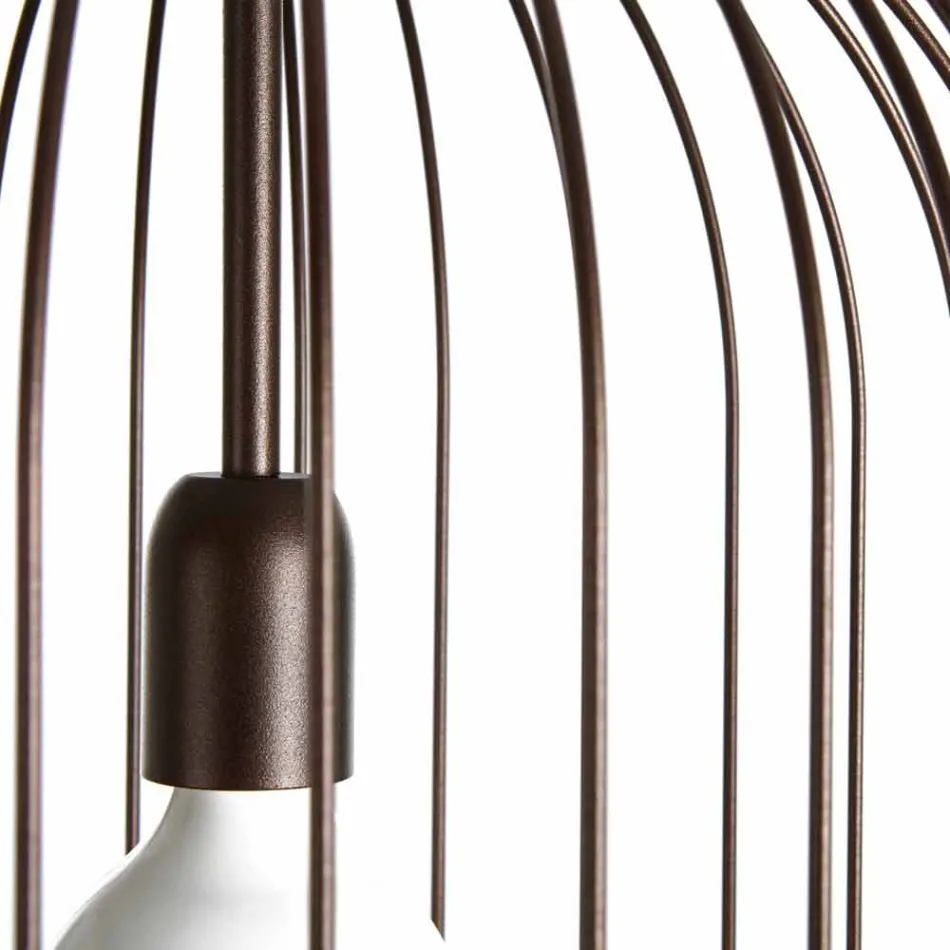 Wall lamp in steel Ø35xh.70xL.catalogue cm Bibiana Viadurini