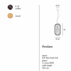 Wall lamp in steel Ø35xh.70xL.catalogue cm Bibiana Viadurini