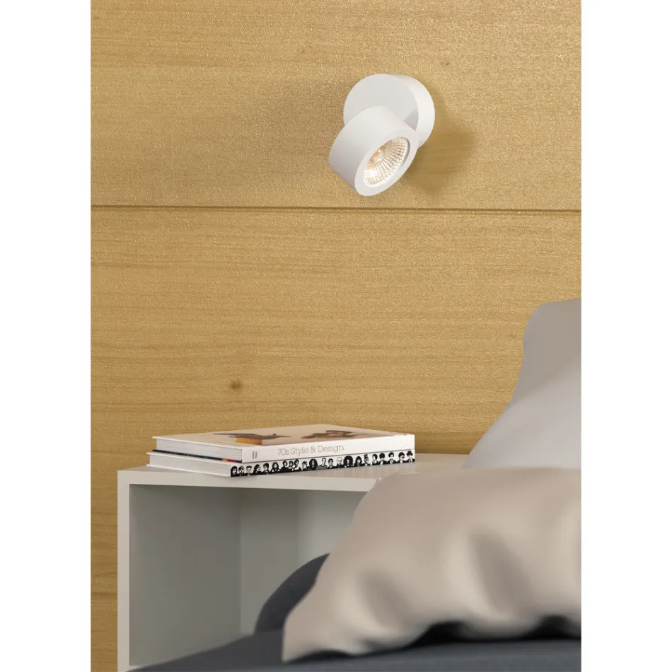 14W Led Wall Lamp for Indoor in White or Black Aluminium - China Viadurini