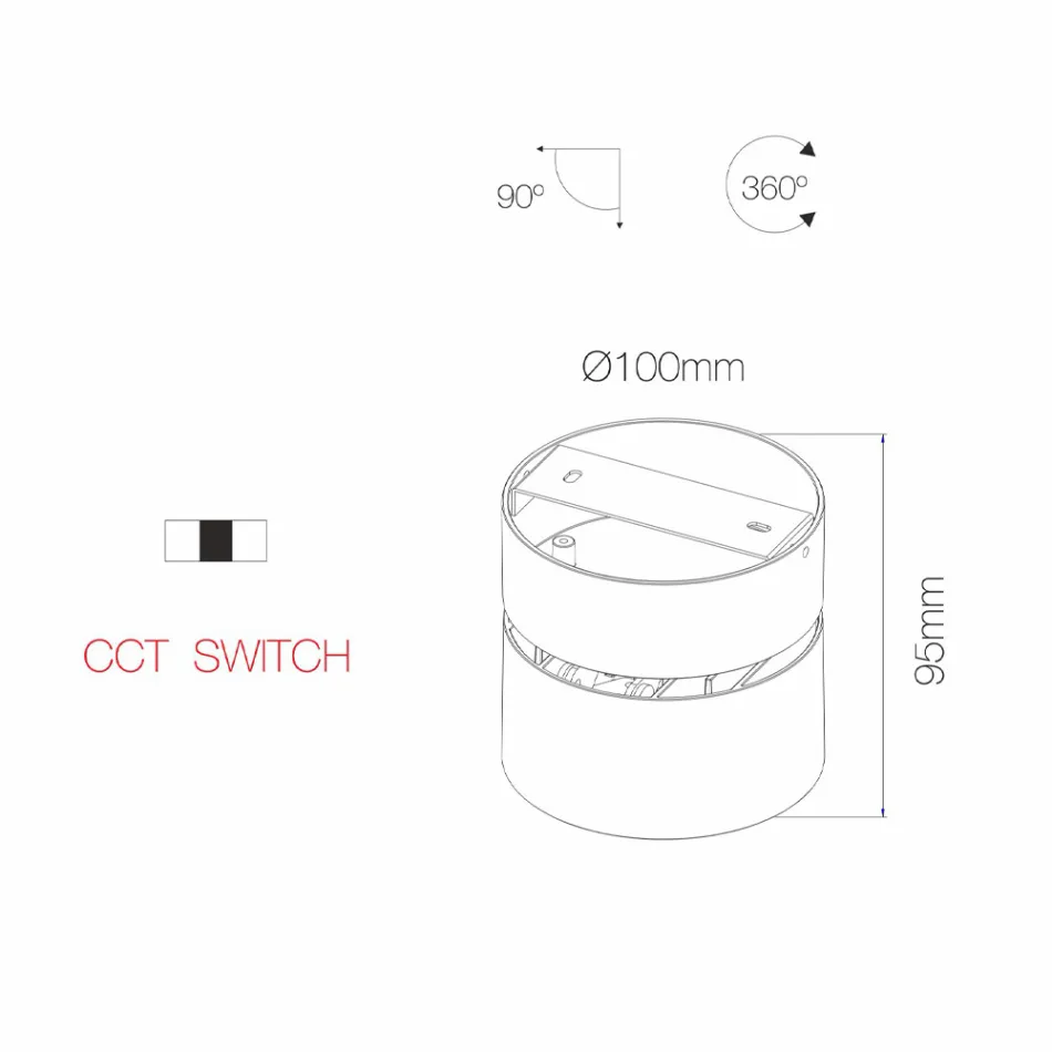 14W Led Wall Lamp for Indoor in White or Black Aluminium - China Viadurini