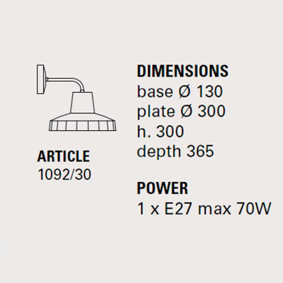 Modern wall lamp in Tuscan majolica and brass, Rossi Toscot Viadurini