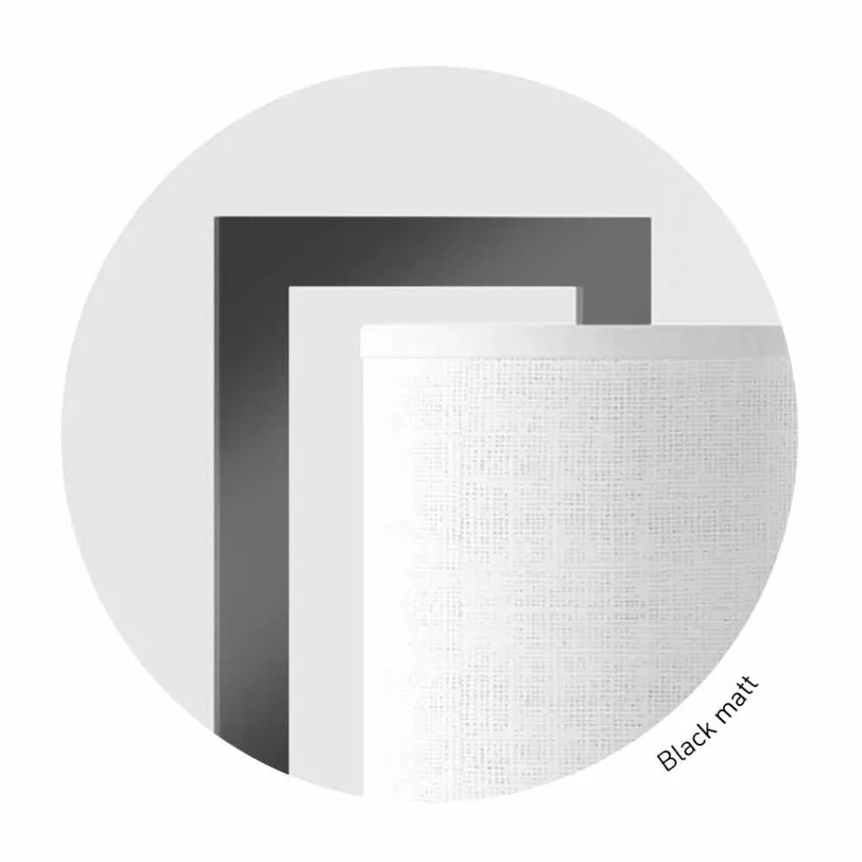 Modern Metal Wall Lamp with Linen Lampshade Made in Italy - Bali Viadurini