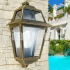 Wall lamp for classic outdoor made in Italy, Kristel aluminium Viadurini