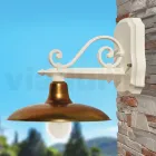 Outdoor Wall Lamp in Aluminium and Brass Made in Italy - Adela Viadurini