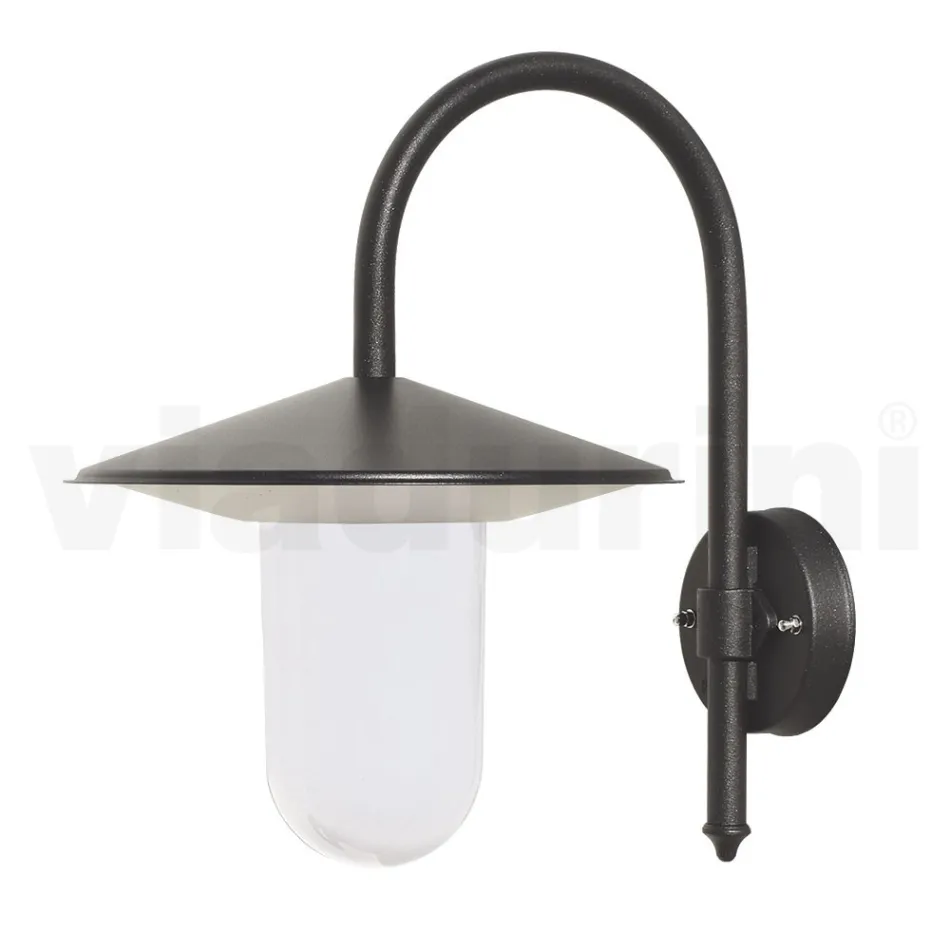 Outdoor Wall Lamp in Grey Aluminium Made in Italy - Belen Viadurini