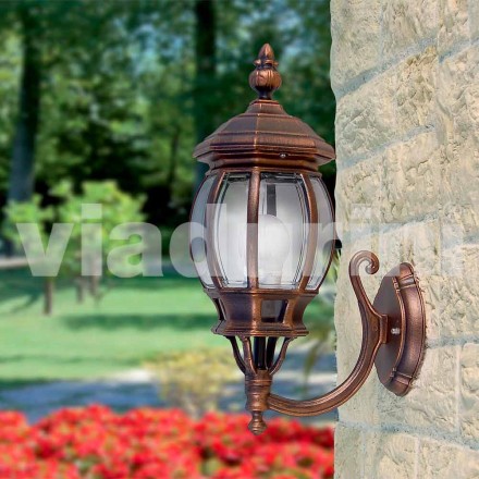 Outdoor wall lamp in aluminium produced in Italy, Anika Viadurini