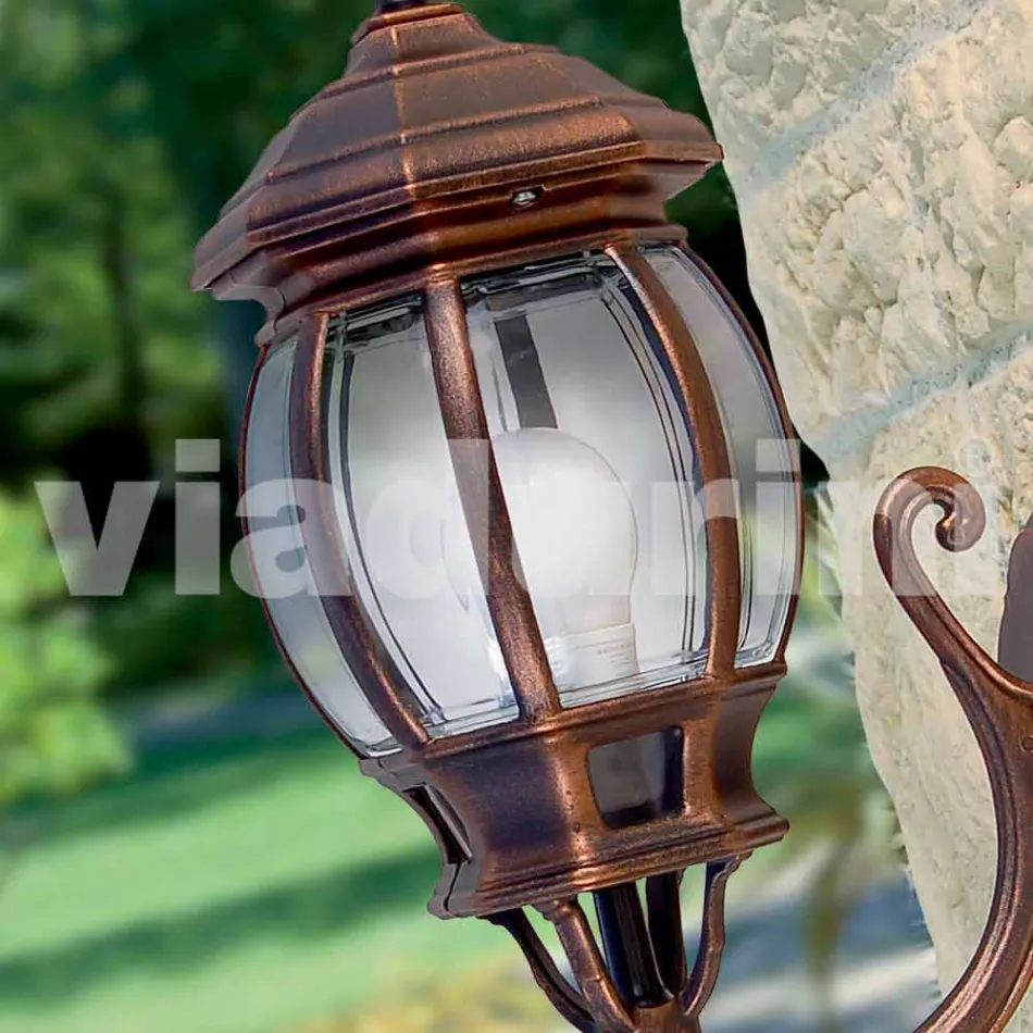 Outdoor wall lamp in aluminium produced in Italy, Anika Viadurini