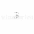 Outdoor wall lamp in aluminium produced in Italy, Anika Viadurini