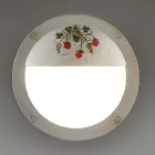 Round Hand Painted Aluminium Garden Wall Lamp - Brindisi Viadurini