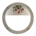Round Hand Painted Aluminium Garden Wall Lamp - Toast